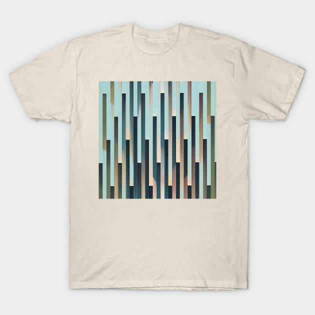 Turque #2 - Abstract Landscape Pattern Graphic Design Decor T-Shirt by DankFutura